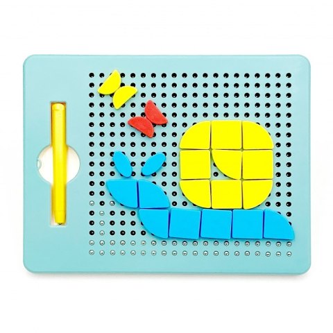 WOOPIE Układanka Magnetyczna Konstrukcyjna Tablica 112 el.