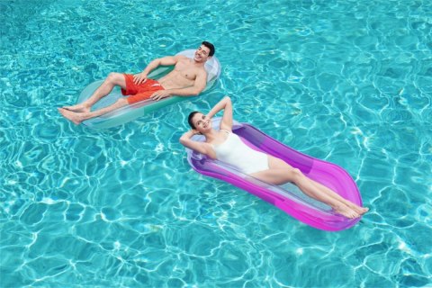 Dmuchany Materac do pływania Niebieski BESTWAY 160x84cm + Siateczkowe Dno