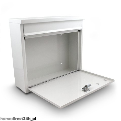 Biała Skrzynka na listy wrzutnia Pocztowa duża uniwersalna i stylowa