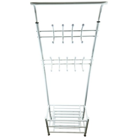 Biały Stojak Wolnostojący Wieszak Na kurtki Do Domu Biura Nowoczesny 3