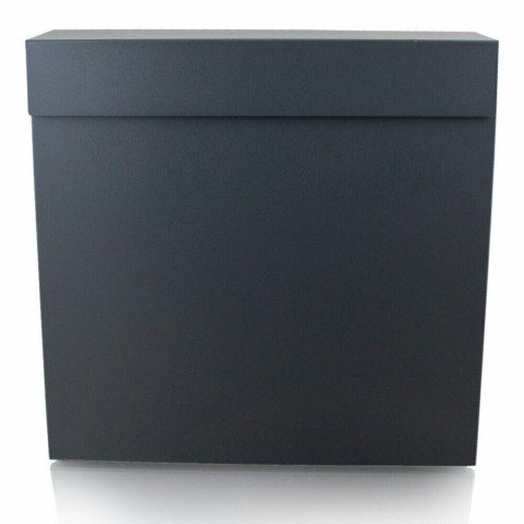 Ciemna Skrzynka pocztowa na listy elegancka kasetka pocztowa z tubą