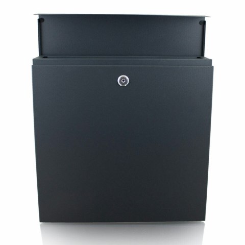 Ciemna Skrzynka pocztowa na listy elegancka kasetka pocztowa z tubą