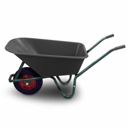Czarna Taczka z misą PVC mocna z kołem pełnym wózek ogrodowy do 250kg