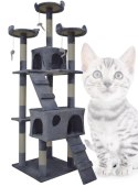 Duży Drapak dla kota legowisko wieża słupki sizalowe wysoki 170cm