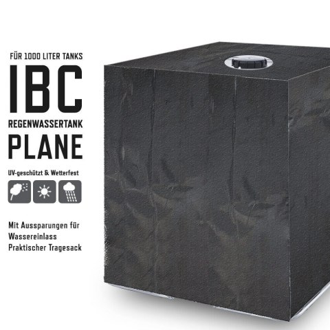 Duży pokrowiec na zbiornik wodny na deszczówkę 1000L Obudowa/Plandeka