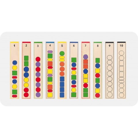 Drewniana Gra edukacyjna Logiczne koraliki Viga Toys 104 elementy