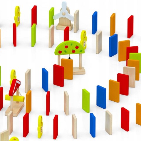 Viga Drewniana Gra Domino Farma 116 Elemntów