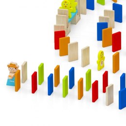 Viga Drewniana Gra Domino Farma 116 Elemntów