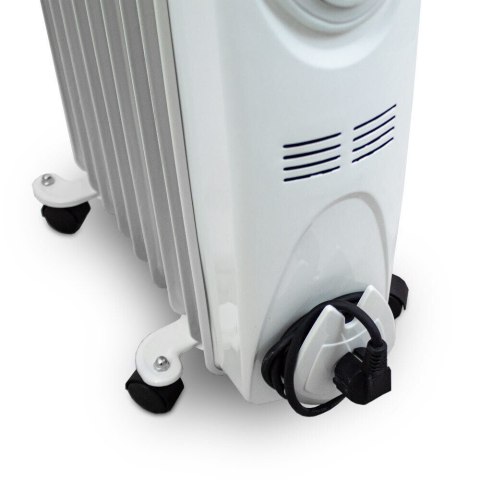Elektryczny Grzejnik Olejowy 2000W Biały 9 żeberkowy XL BITUXX