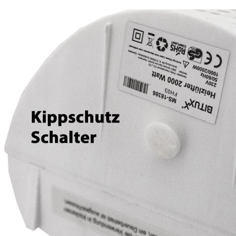 Farelka Termowentylator 2000W mobilny Grzejnik elektryczny Wentylator