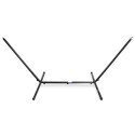 Hamak ogrodowy na metalowym stelażu mocny 270x110cm do 120kg