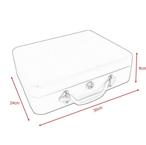 Kasetka Metalowa na pieniądze jasno-szara schowek na bilon euro 30cm kaseta