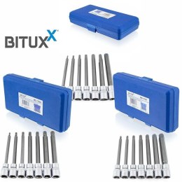 Komplet narzędzi nasadkowych sześciokątnych BITUXX 3/8" 21 elementów