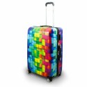 Komplet walizek podróżnych na kółkach CUBE 3szt SET kolorowe lekkie