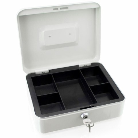 Lśniąca kasetka metalowa lakierowana do tranpsortu gotówki 25cm uniwersalna