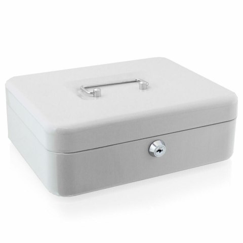 Lśniąca kasetka metalowa lakierowana do tranpsortu gotówki 25cm uniwersalna