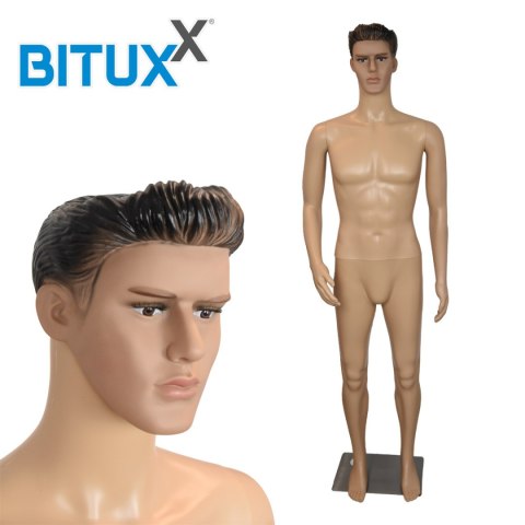 MANEKIN MĘSKI PEŁNOPOSTACIOWY WYSTAWOWY WYSOKI 190CM DO SKLEPU