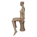 Manekin damski pełnopostaciowy siedzący wystawowy beżowy Bituxx