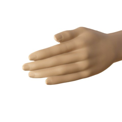 Manekin damski pełnopostaciowy siedzący wystawowy beżowy Bituxx