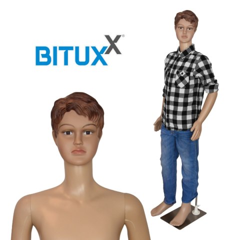 Manekin pełnopostaciowy chłopięcy 140 na wystawę Bituxx sklepowy dziecięcy