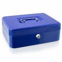 Niebieska oryginalna Kaseta Kasetka do przechowywania pieniędzy transportu gotówki 25cm