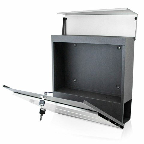 Nowoczesna Skrzynka Pocztowa na listy naścienna ze stali nierdzewnej