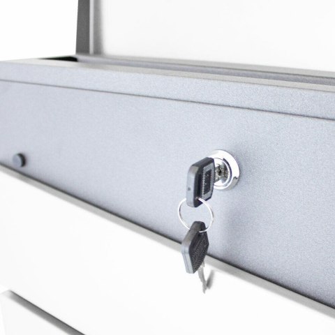 Nowoczesna Skrzynka Pocztowa na listy naścienna ze stali nierdzewnej