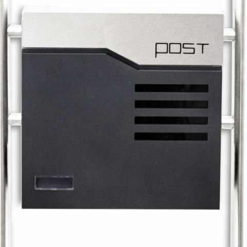 Nowoczesna Skrzynka na listy Pocztowa wolnostojąca z gazetnikiem