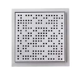 Odpływ kwadratowy kratka prysznicowa ze stali nierdzewnej 25x25cm Pixel