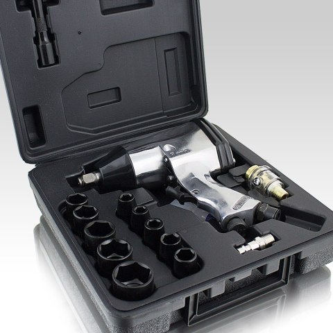 Pneumatyczny Klucz udarowy 1/2" BITUXX w zestawie + nasadki 340Nm