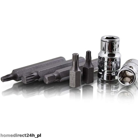 Profesjonalny zestaw BITÓW 41elementów z uchwytami Bituxx w walizce Stal CrV Torx Spline Hex