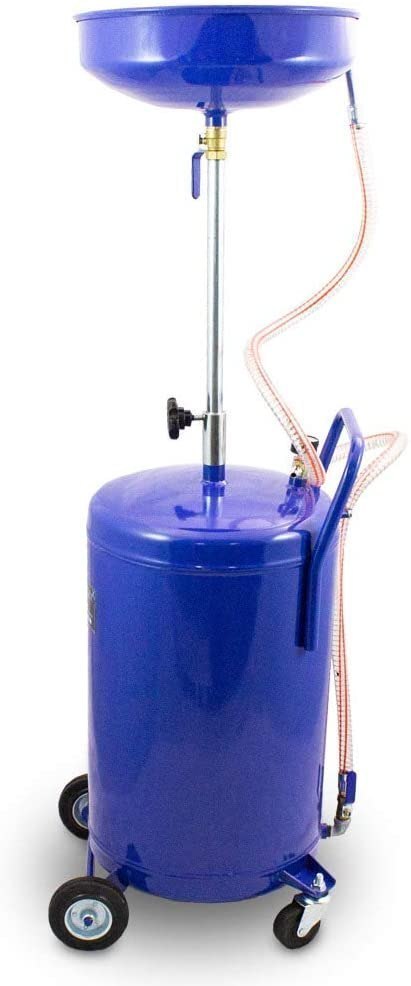 Przenośna mobilna Zlewarka do oleju Warsztatowa Regulowana ze zbiornikiem 80L