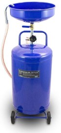 Przenośna mobilna Zlewarka do oleju Warsztatowa Regulowana ze zbiornikiem 80L