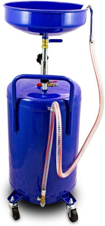 Przenośna mobilna Zlewarka do oleju Warsztatowa Regulowana ze zbiornikiem 80L