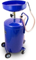 Przenośna mobilna Zlewarka do oleju Warsztatowa Regulowana ze zbiornikiem 80L