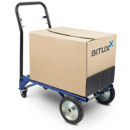 Ręczny wózek magazynowy Bituxx z obrotowymi kołami wózek 2w1 młynarka udźwig 80kg