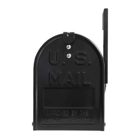 Skrzynka Amerykańska stylowa z czarnym uchwytem ściennym i flagą