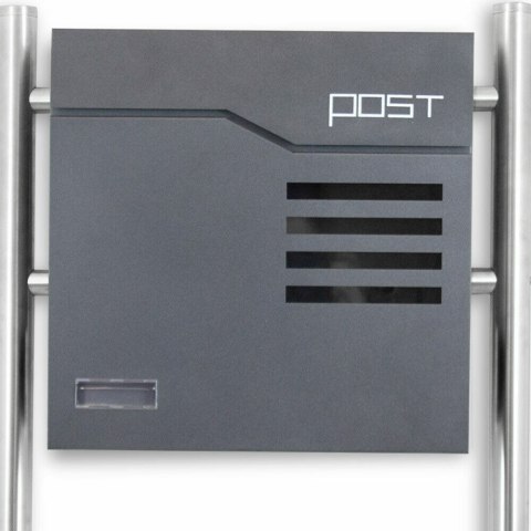 Skrzynka Pocztowa na stojaku/słupku 2szt zestaw na listy prasę z gazetnikiem