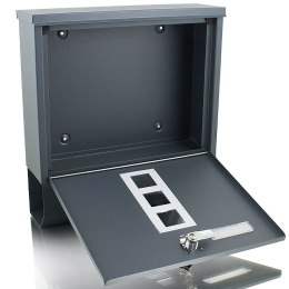 Skrzynka Smart pocztowa na listy z gazetnikiem Grafitowa + tuba