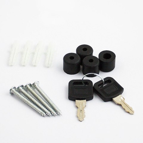 Skrzynka pocztowa na listy z tuba na gazety i ulotki naścienna i nowoczesna