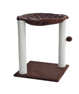 Słupek Drapak/drzewko dla kota w kolorze brązowym legowisko na słupkach