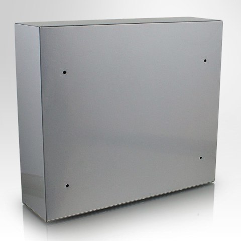 Solidna Skrzynka pocztowa na listy siwa lakierowana wrzutnia odporna