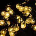 Światełka świąteczne Solarny łańcuch zewnętrzny lampki LED 10m ciepłe