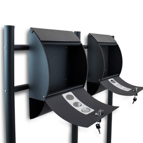 Wolnostojąca Skrzynka na listy na stojaku 2szt zestaw BITUXX podłogowa