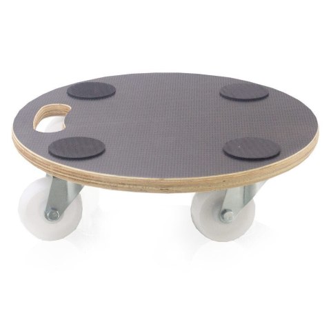 Wózek transportowy Bituxx okrągły podstawka na kółkach pod donicę meblę38x38cm udźwig 200kg