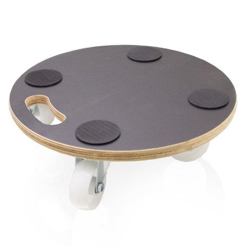 Wózek transportowy Bituxx okrągły podstawka na kółkach pod donicę meblę38x38cm udźwig 200kg