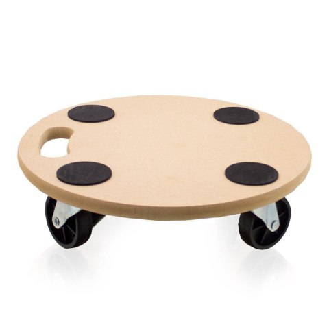 Wózek transportowy do 200kg płyta okrągła mdf 38cm na kółkach do przewożenia