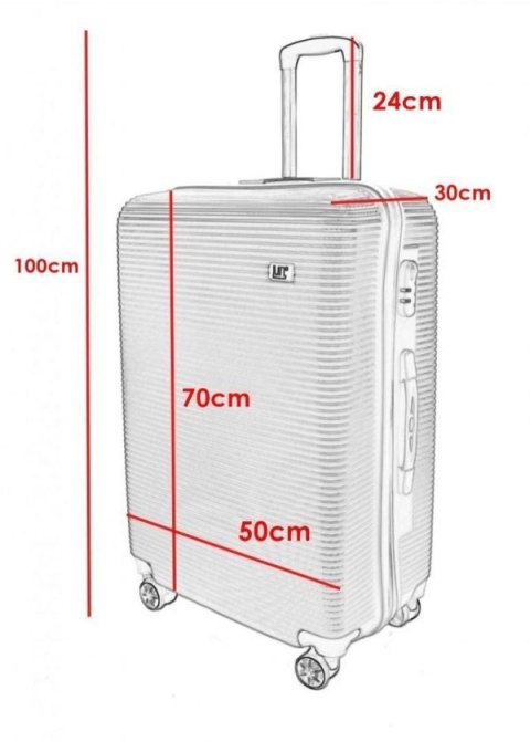 Zestaw Walizek podróżnych do samolotu na kółkach obrotowych lekkie
