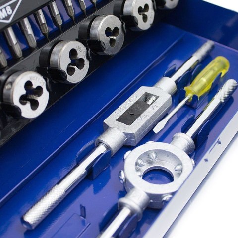 Zestaw narzędzi do gwintowania Gwintowniki w skrzynce 32 elementy