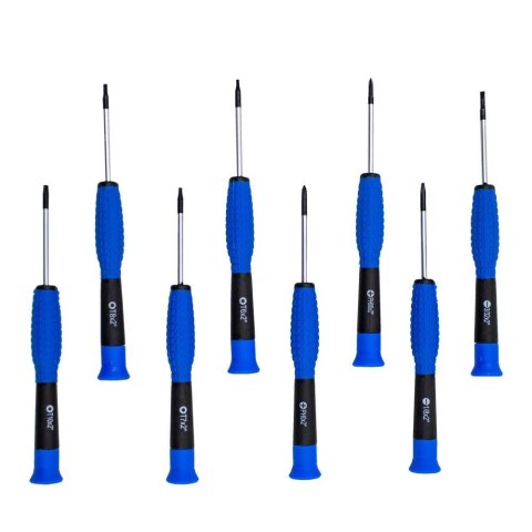 Zestaw wkrętaków bitów Torx płaskie krzyżowe 100el w stabilnym Stojaku